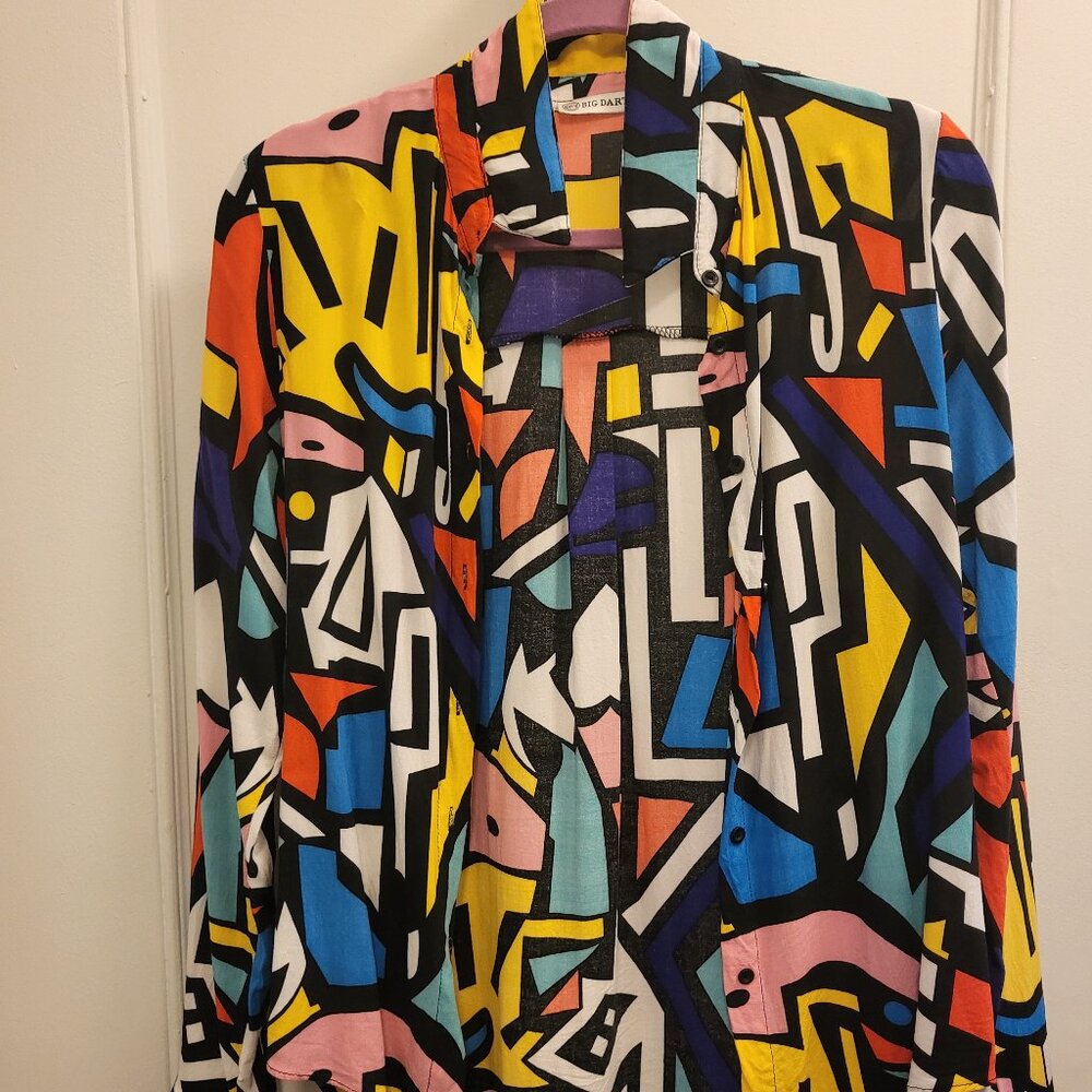 Colorful button up shirt